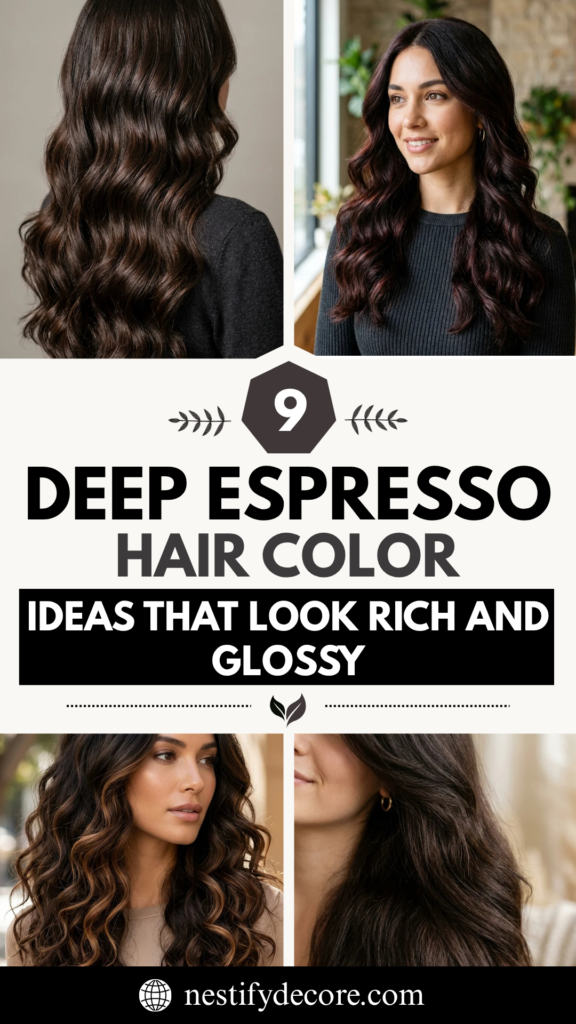 9 Deep Espresso Hair Color Ideas That Look Rich and Glossy