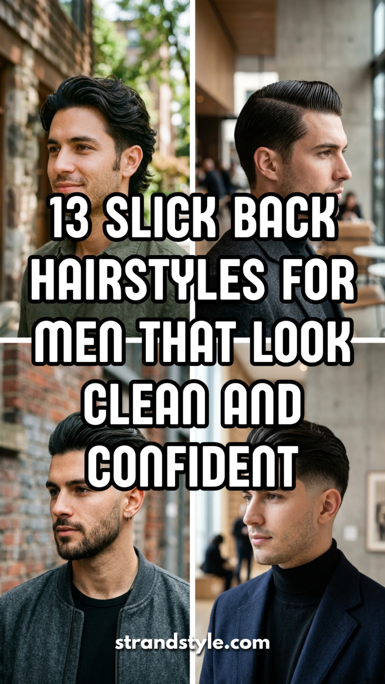 13 Slick Back Hairstyles for Men That Look Clean and Confident