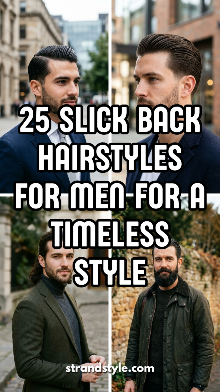 25 Slick Back Hairstyles for Men for a Timeless Style