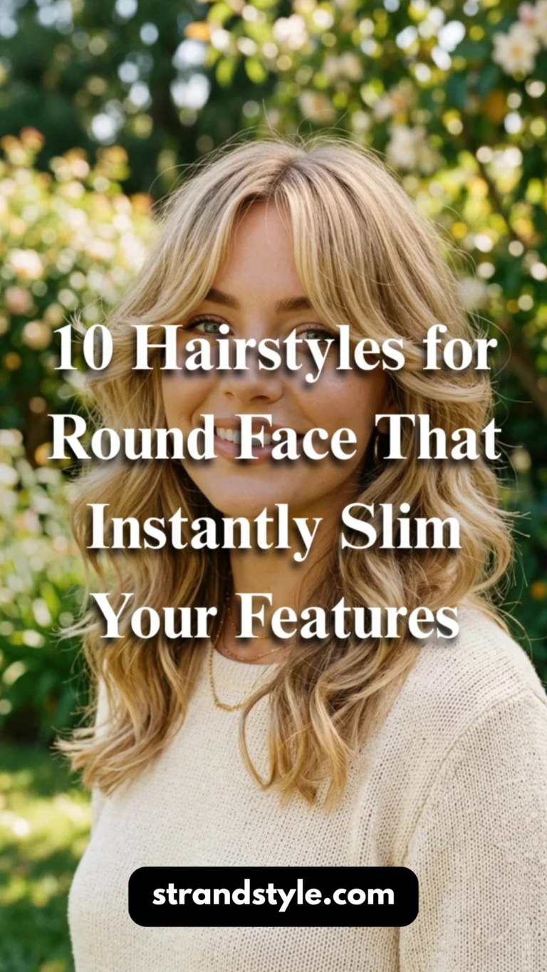 10 Hairstyles for Round Face That Instantly Slim Your Features