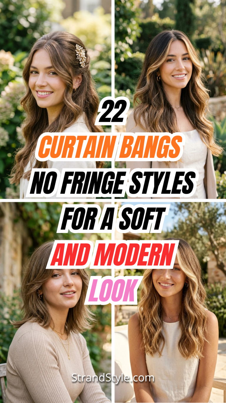 22 Curtain Bangs No Fringe Styles for a Soft and Modern Look
