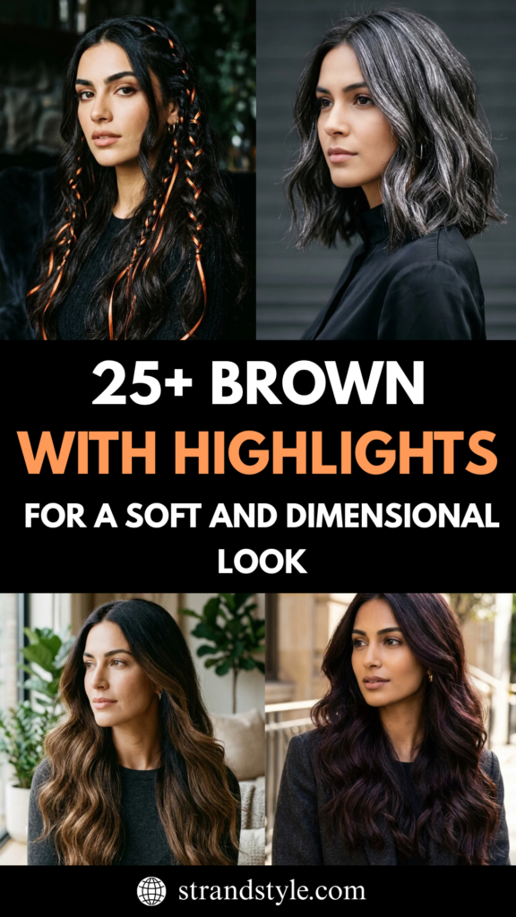 25 Brown Hair with Highlights for a Soft and Dimensional Look