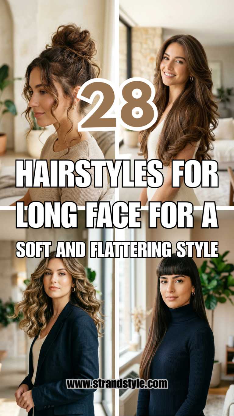 28 Hairstyles for Long Face for a Soft and Flattering Style
