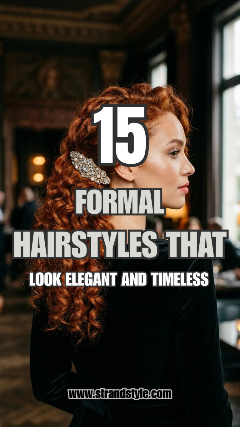 15 Formal Hairstyles That Look Elegant and Timeless