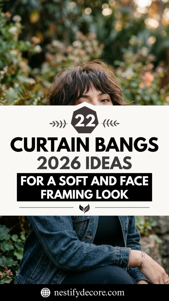 22 Curtain Bangs 2026 Ideas for a Soft and Face-Framing Look
