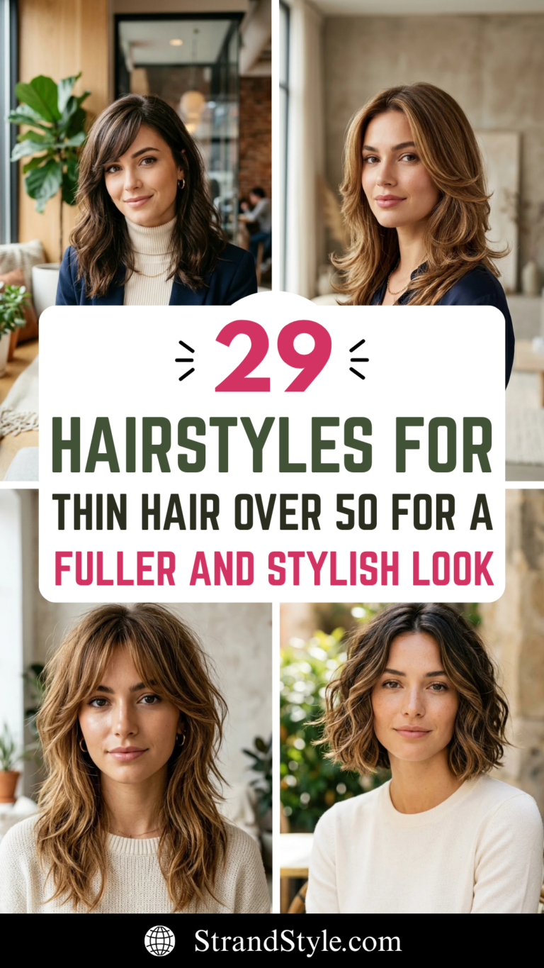 29 Hairstyles for Thin Hair Over 50 for a Fuller and Stylish Look