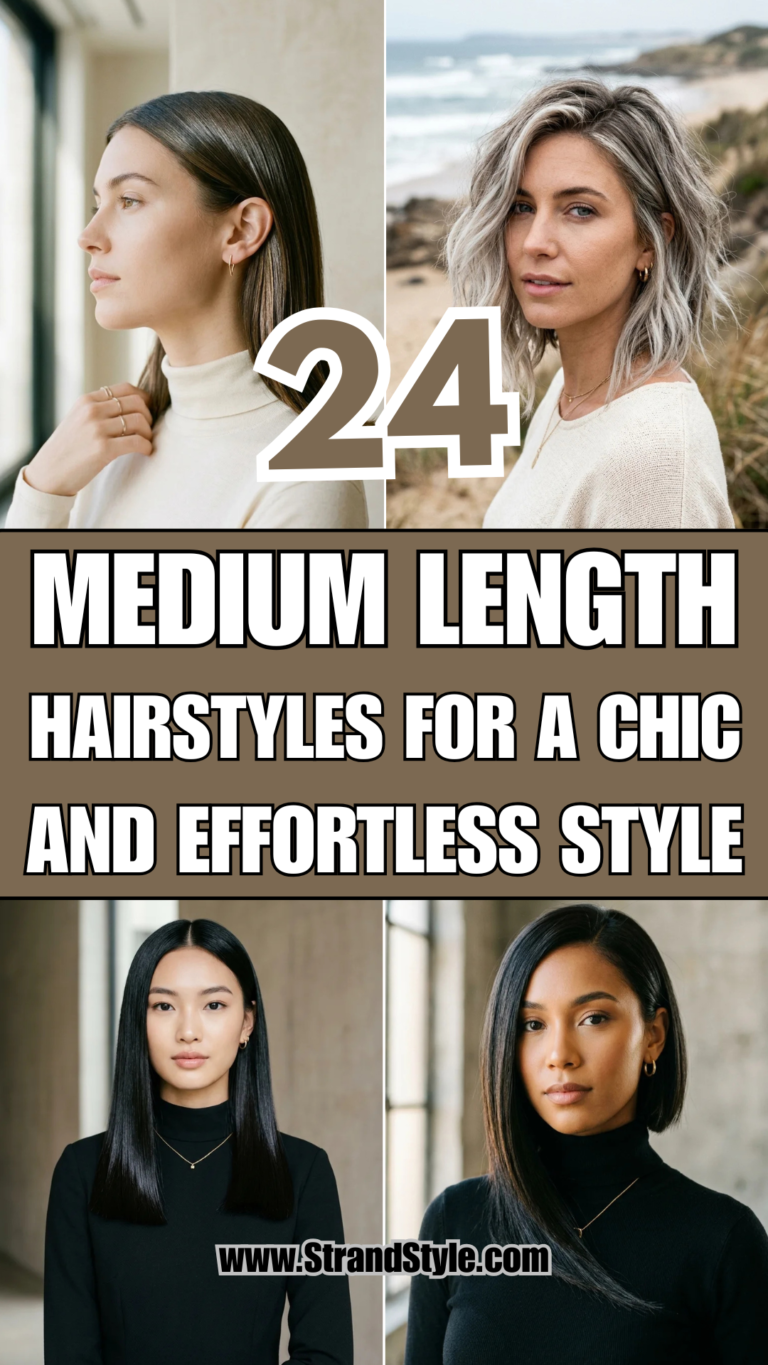 24 Medium Length Hairstyles for a Chic and Effortless Style